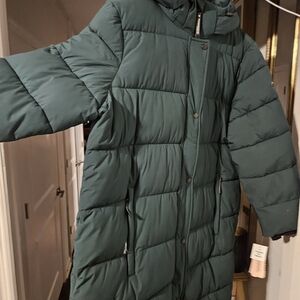 BCBGeneration Deep Green Puffer Coat
